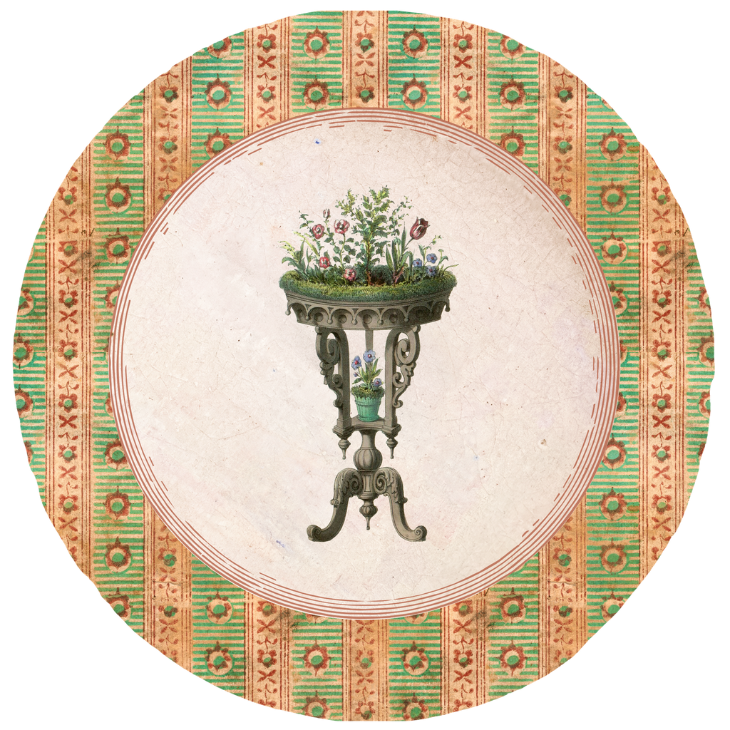 Fête du Thé Plant Stand Paper Plate