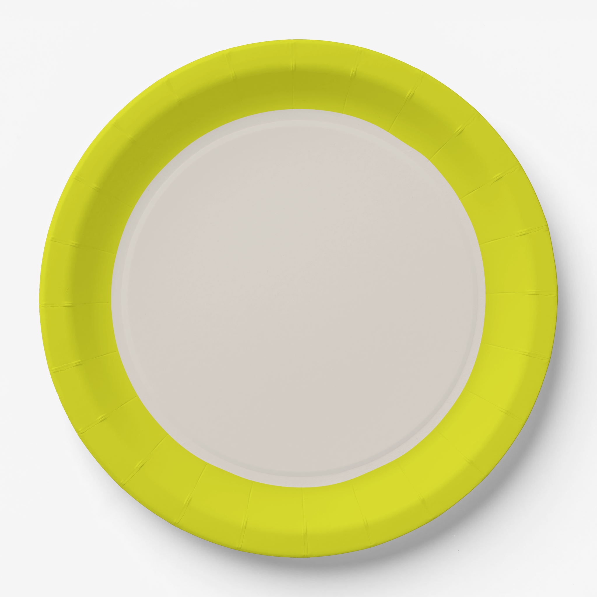 Primary 9' paper party plate Yello