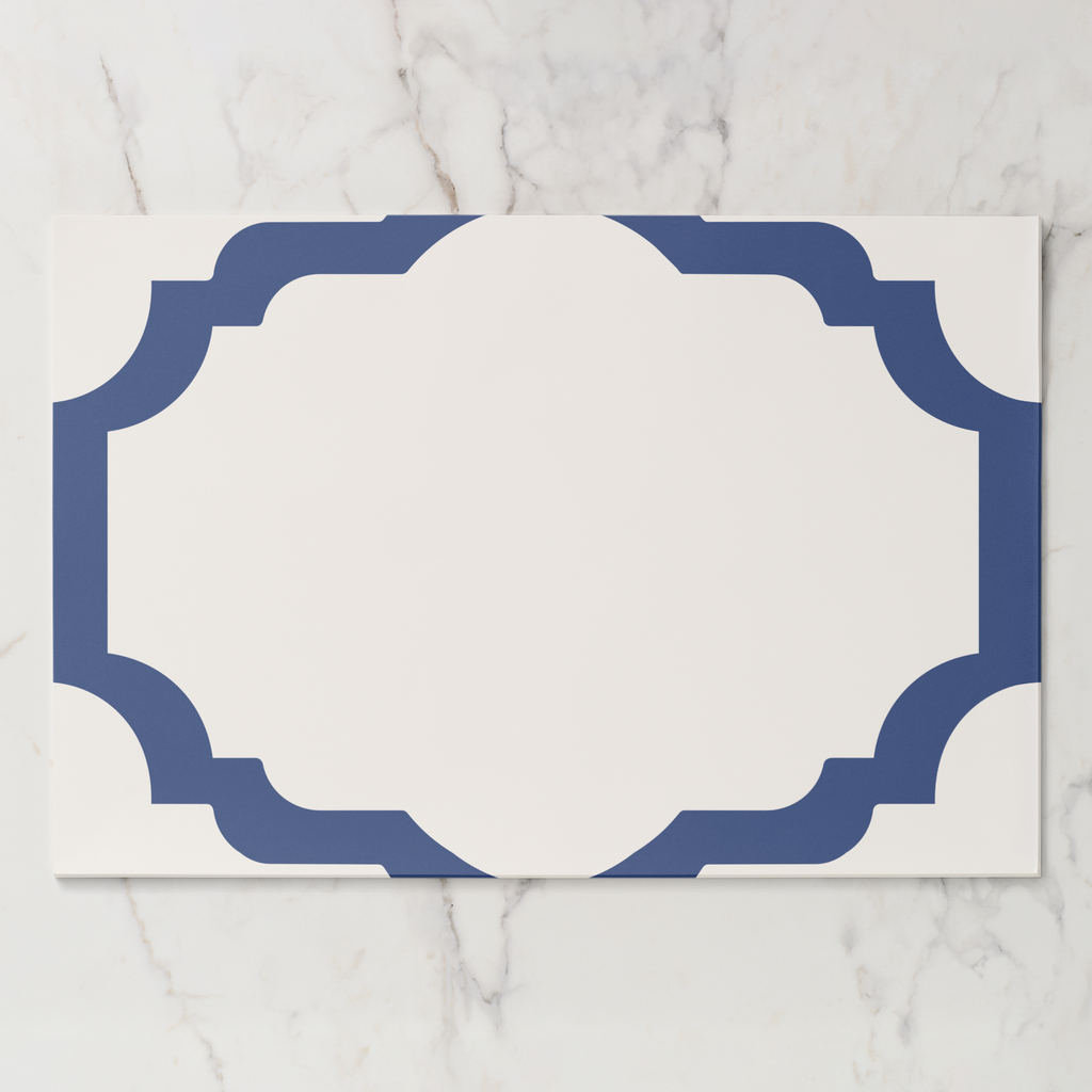 Les Classiques Peacock Scallop Paper Placemat