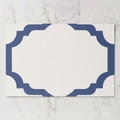 Les Classiques Peacock Scallop Paper Placemat