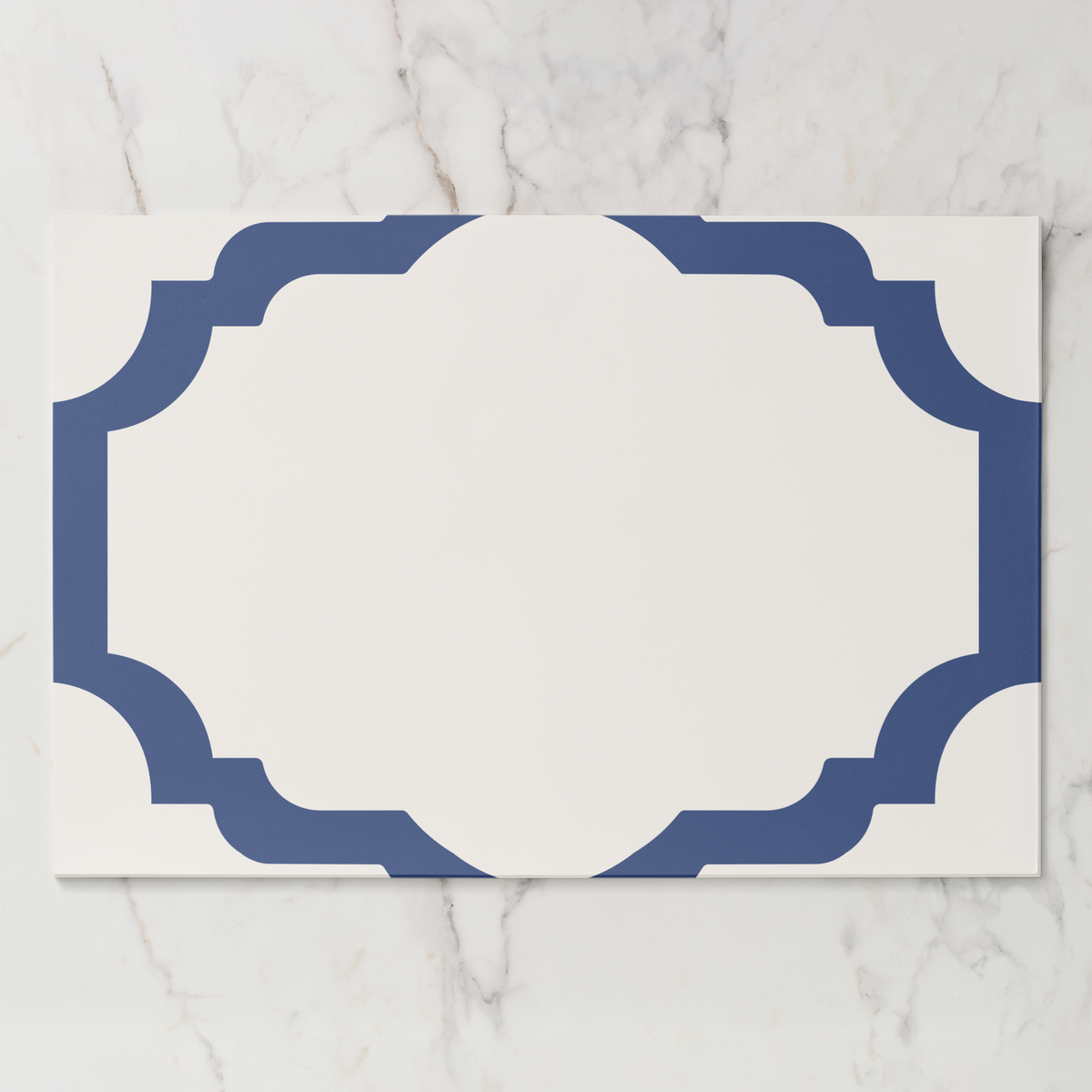 Les Classiques Peacock Scallop Paper Placemat