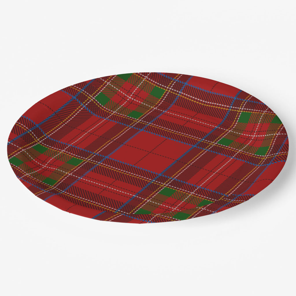 Vintage Voyagers France Noël Le Tartan Paper Plates