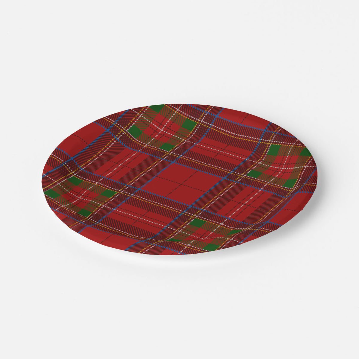 Vintage Voyagers France Noël Le Tartan Paper Plates