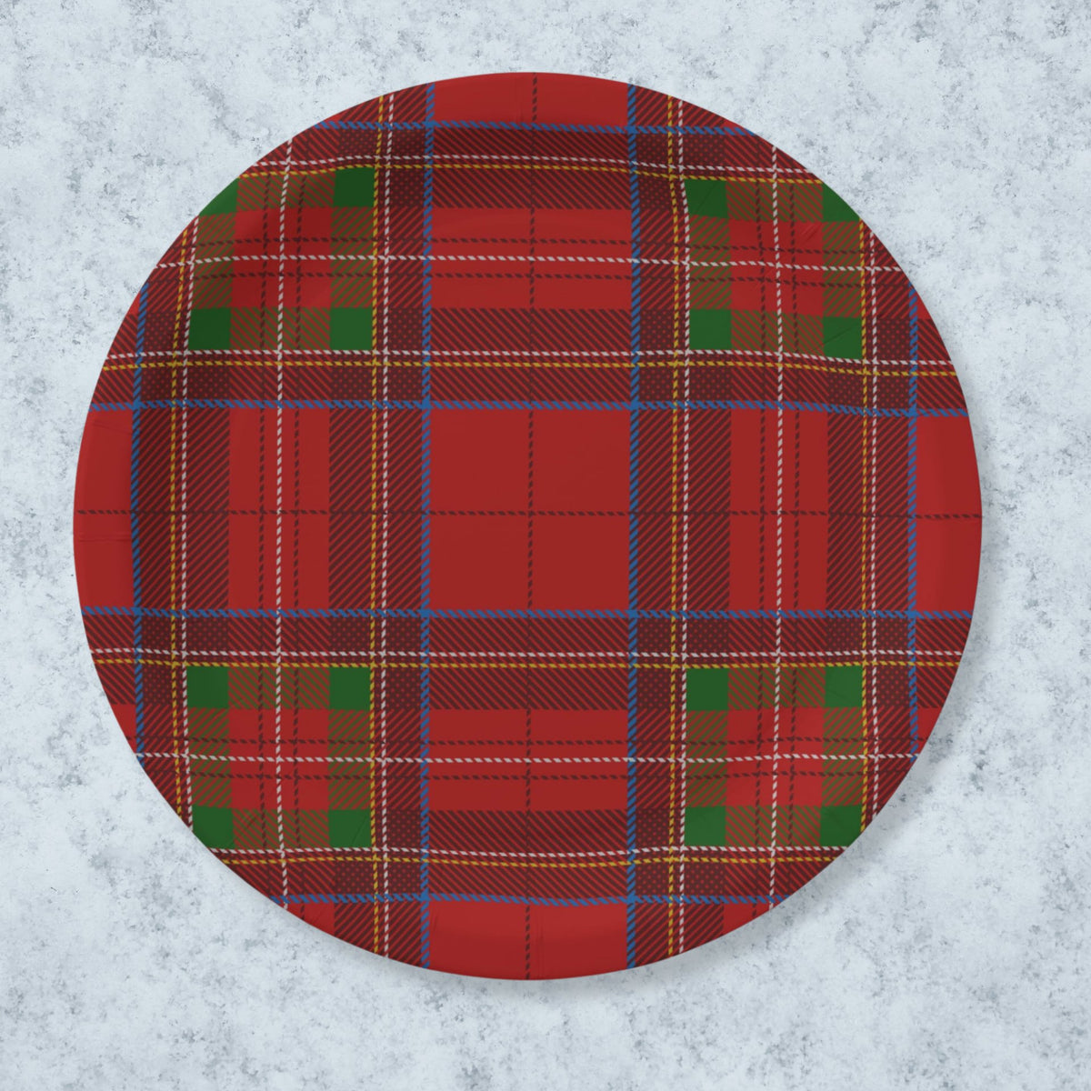 Vintage Voyagers France Noël Le Tartan Paper Plates