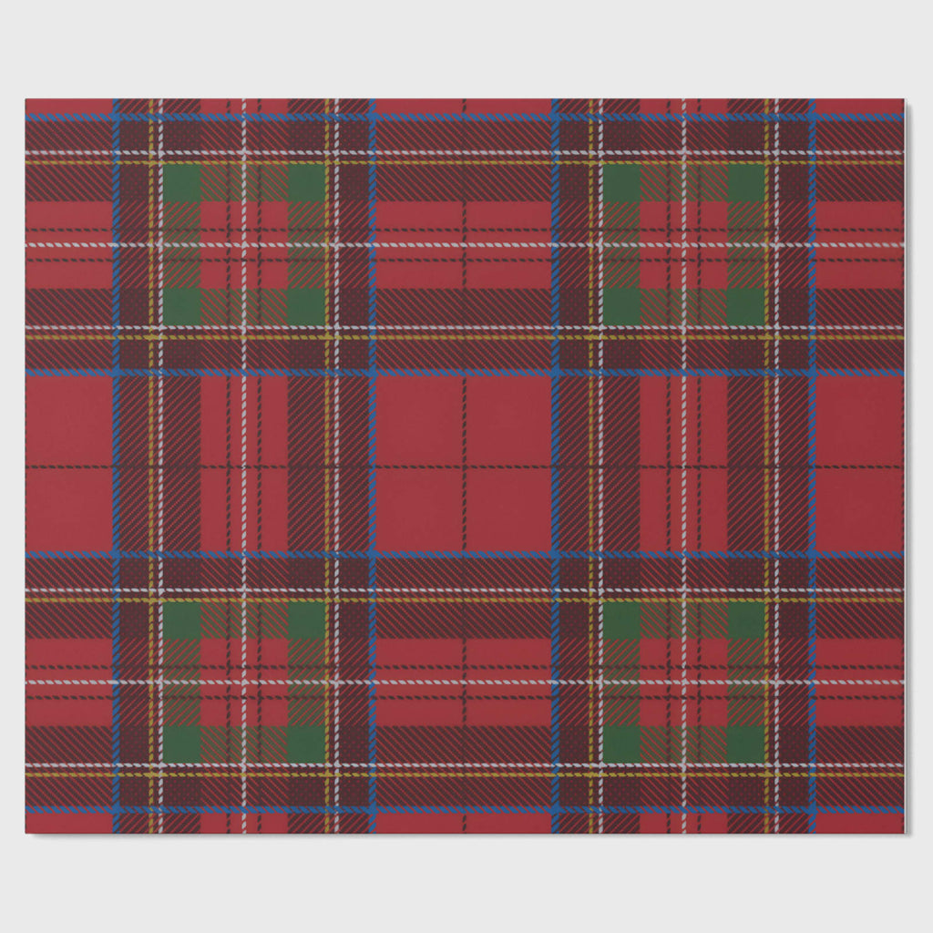 Noël Le Tartan table runner — red tartan with green blocks and a blue over-check, shown flat