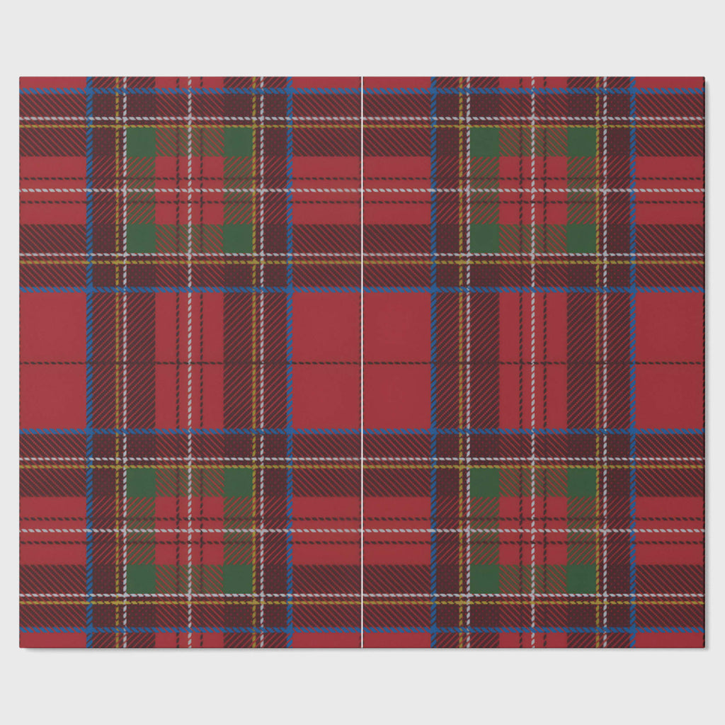 Noël Le Tartan table runner showing where the pattern repeats along the roll