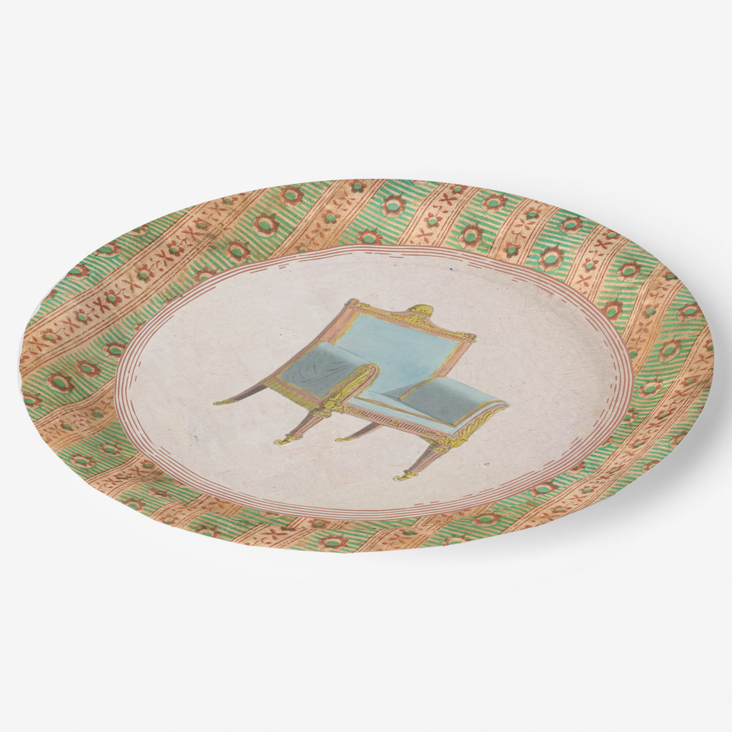 Fête du Thé Chair Paper Plate
