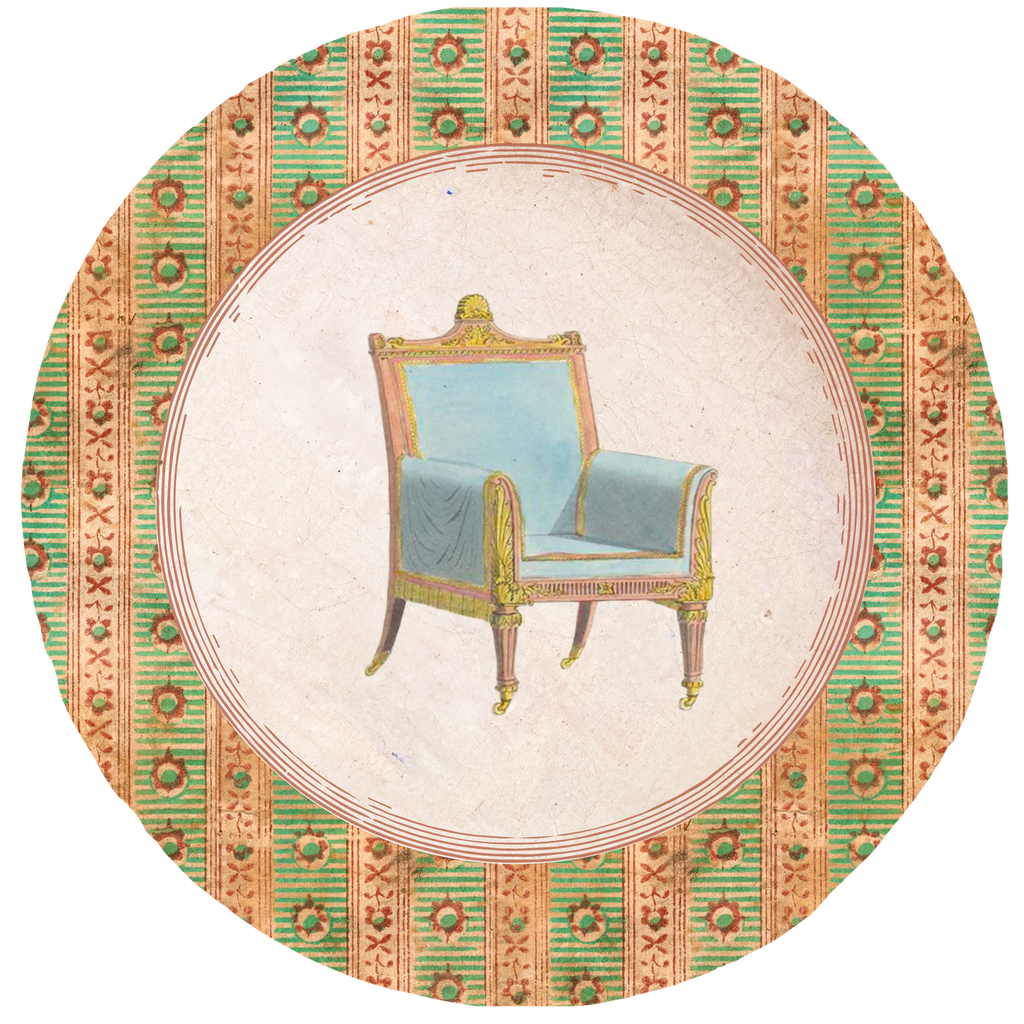 Fête du Thé Chair Paper Plate
