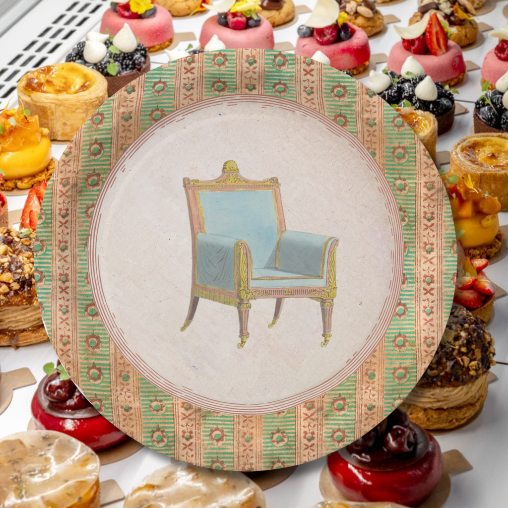 Fête du Thé Chair Paper Plate