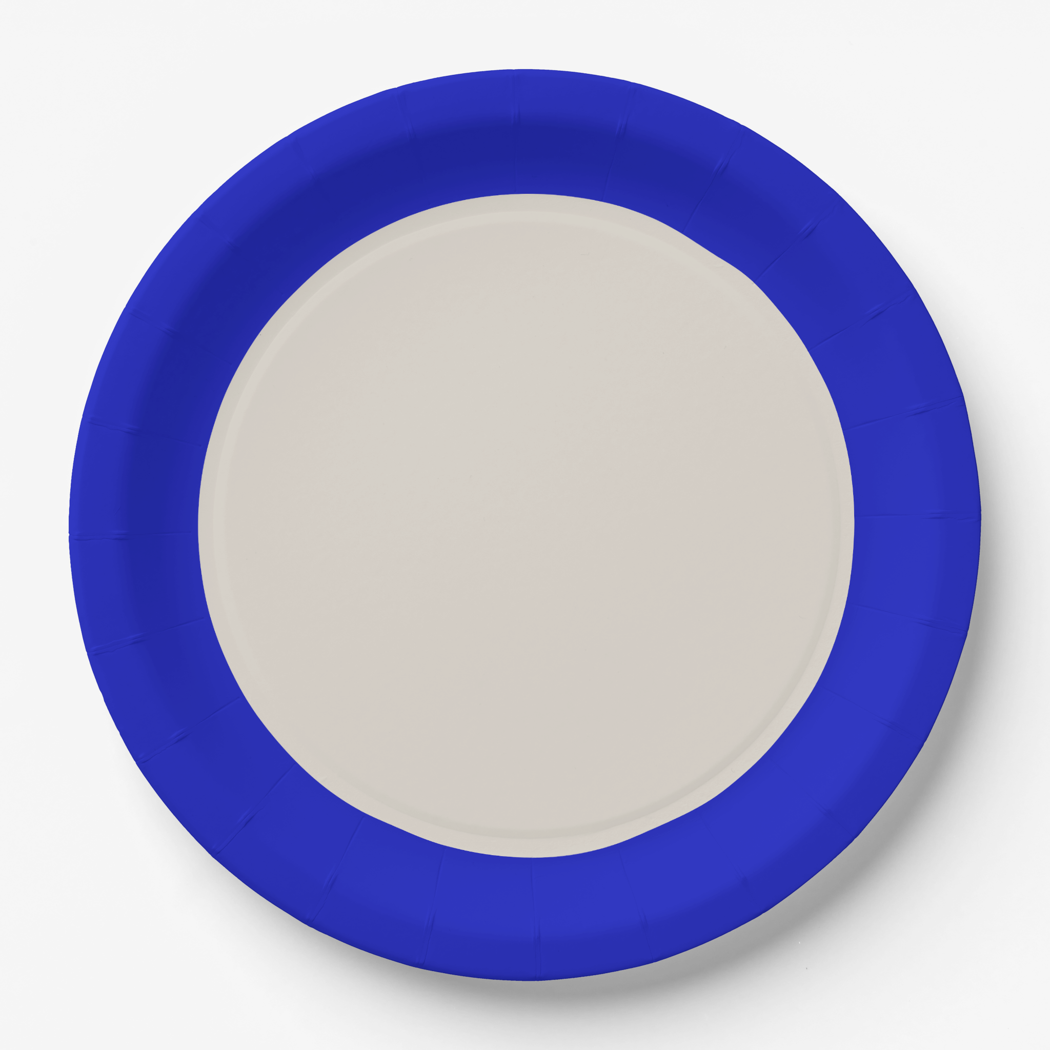 Primary 9' paper party plate Blue