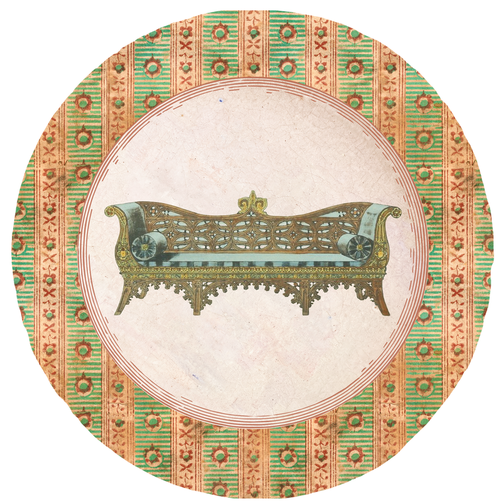Fête du Thé Canapé Paper Plate
