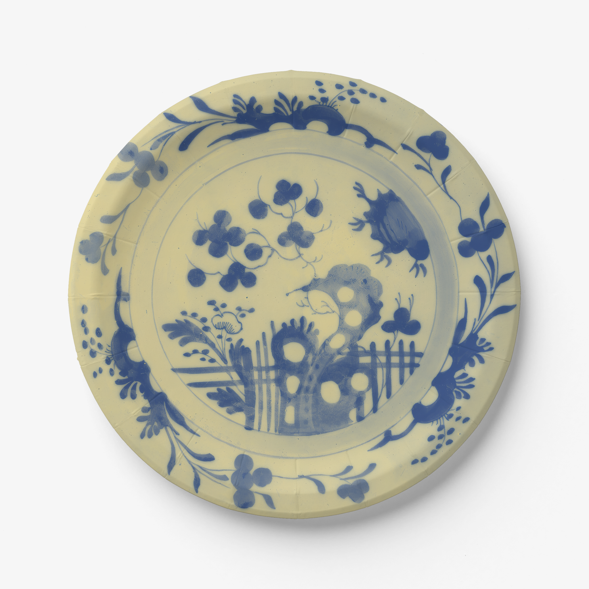 La Chinoiserie Porcelain chinoiserie garden paper plate