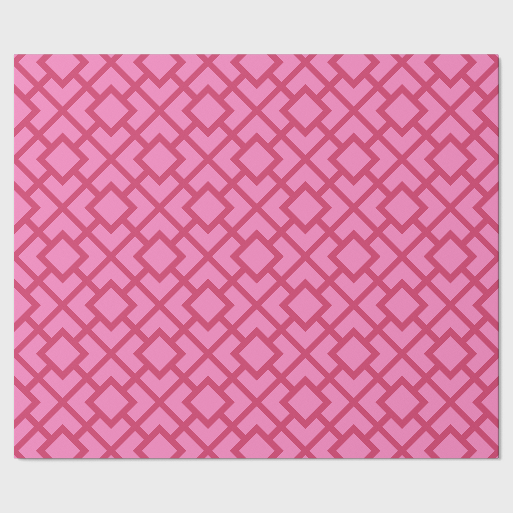 La Chinoiserie Rouge Fretwork Table Runner