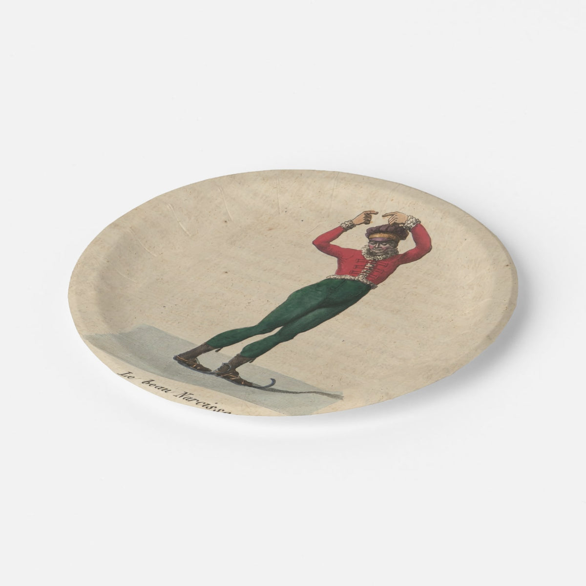 Vintage Voyagers France Le Beau Narcisse Paper Party Plates