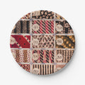 Fabric swatch book paper plate