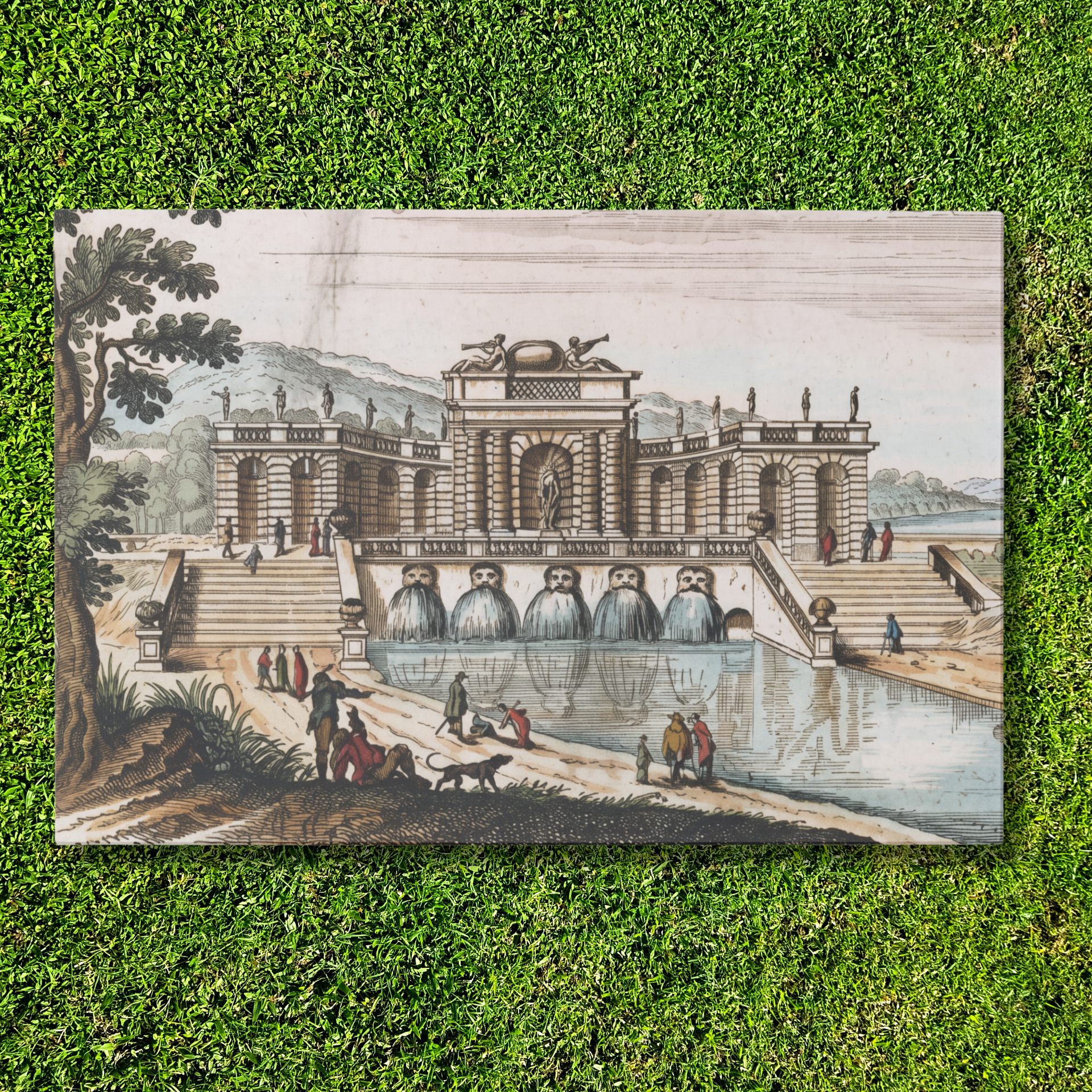 Water Chateau paper placemat — front