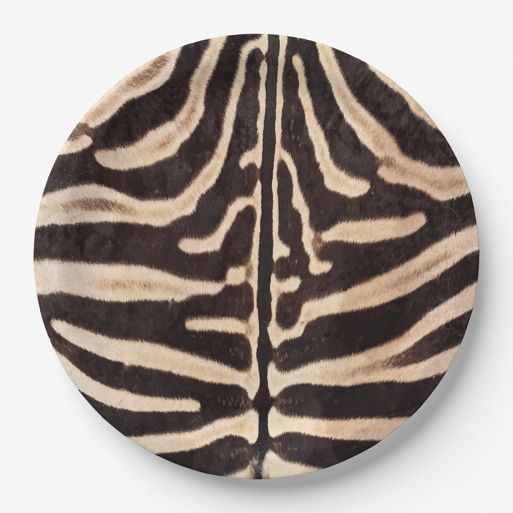 Vintage Voyagers France Noël Le Zèbre Paper Plate — zebra print