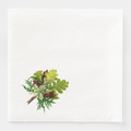 Les Fleurs Teal dinner napkin