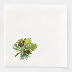 Les Fleurs Teal dinner napkin