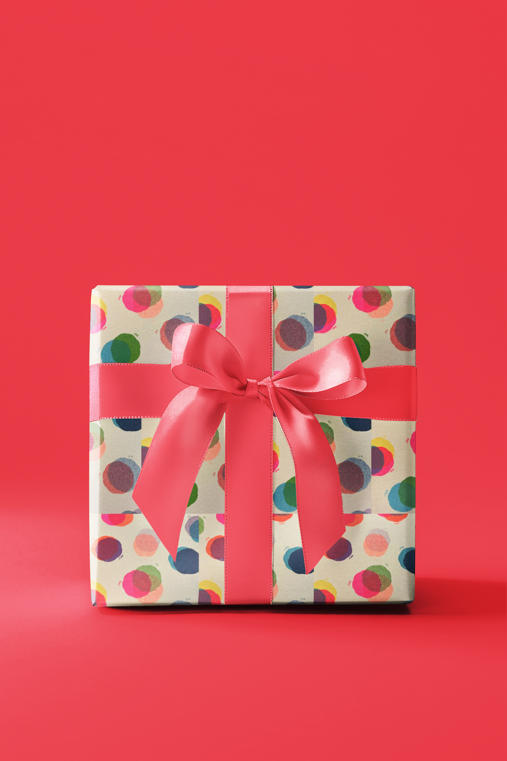 Vintage Color Study Polka Dot Wrap Paper