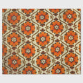 Flower Power paper table runner, pattern flat