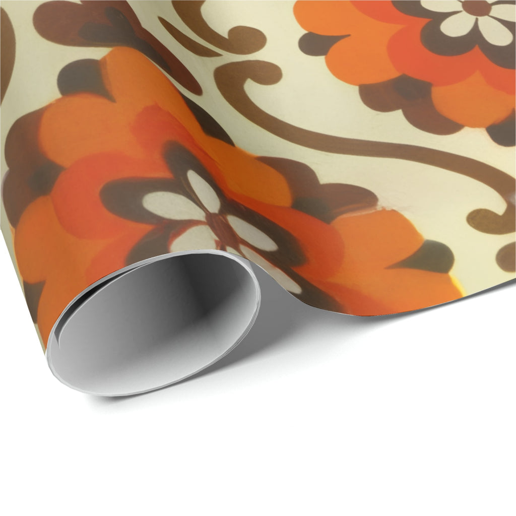 Flower Power paper table runner, roll
