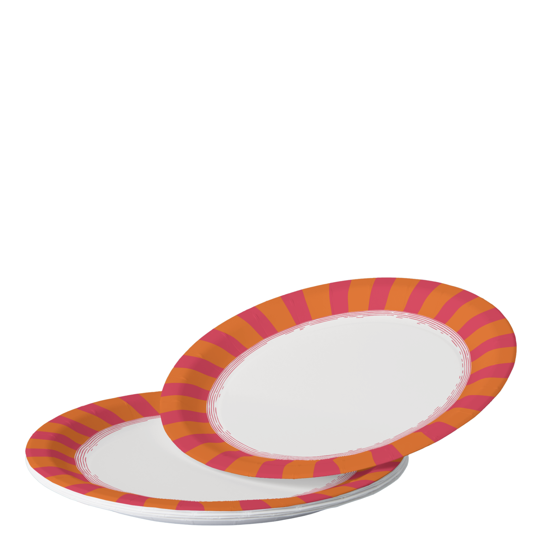 Vintage Voyagers France Crimson Paper Party Plates