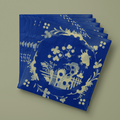 Vintage Voyagers France Cobalt Lunch Napkin