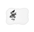 Vintage Voyagers France Black Crow Halloween Place Card