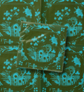 Vintage Voyagers France Teal Dinner Napkin