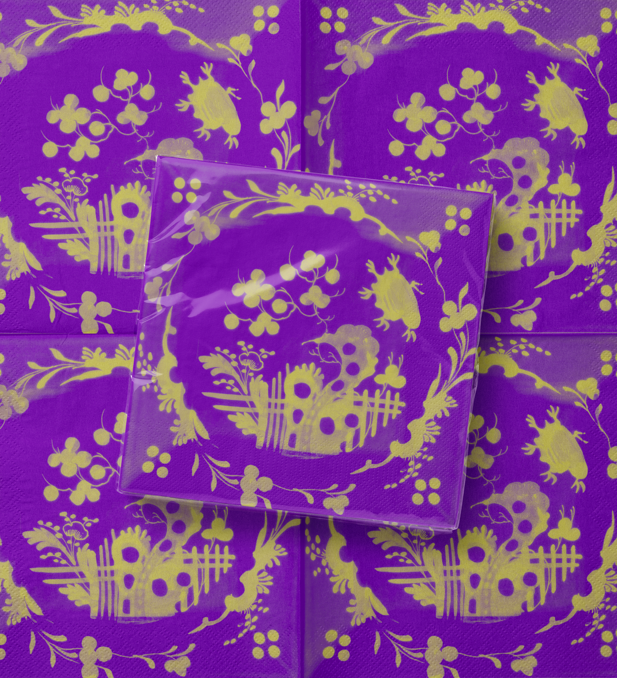 Vintage Voyagers France Violet Dinner Napkin