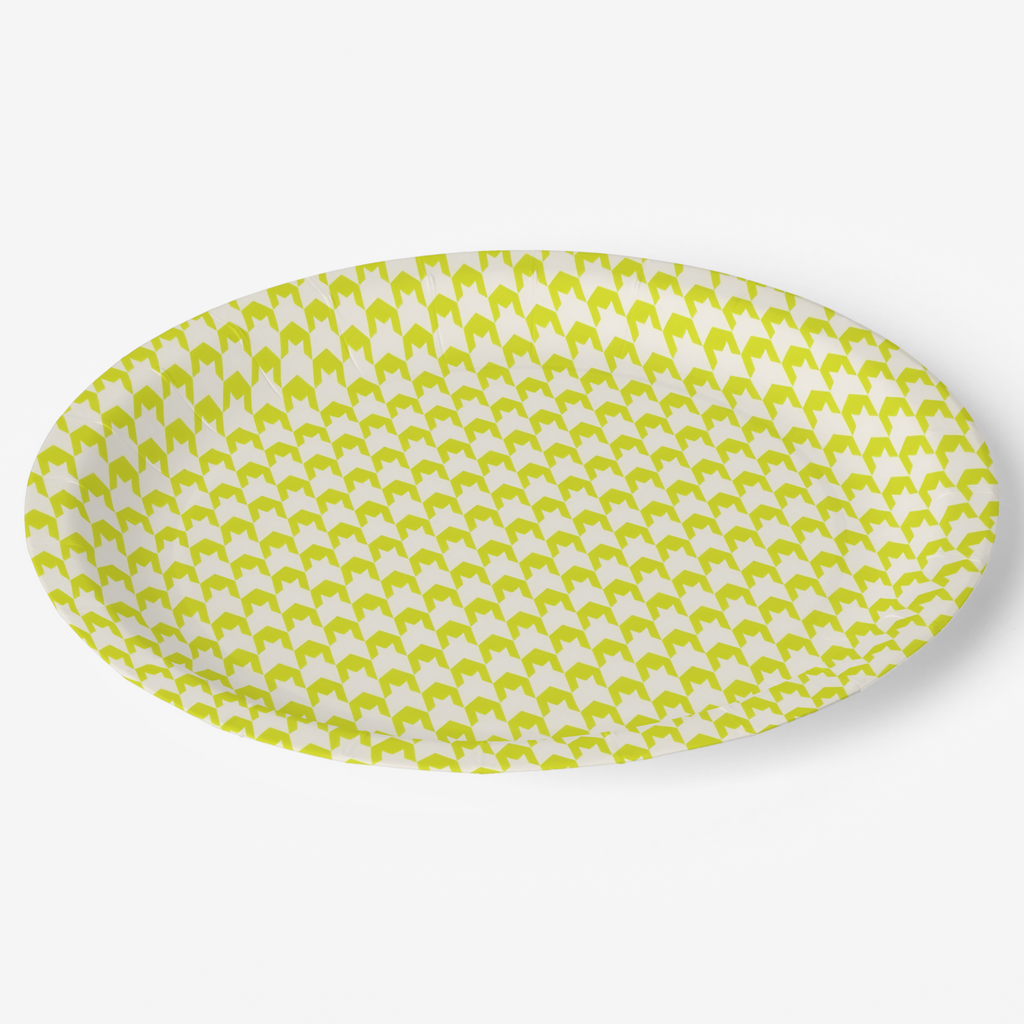 Vintage Voyagers France Acid Houndstooth Plate