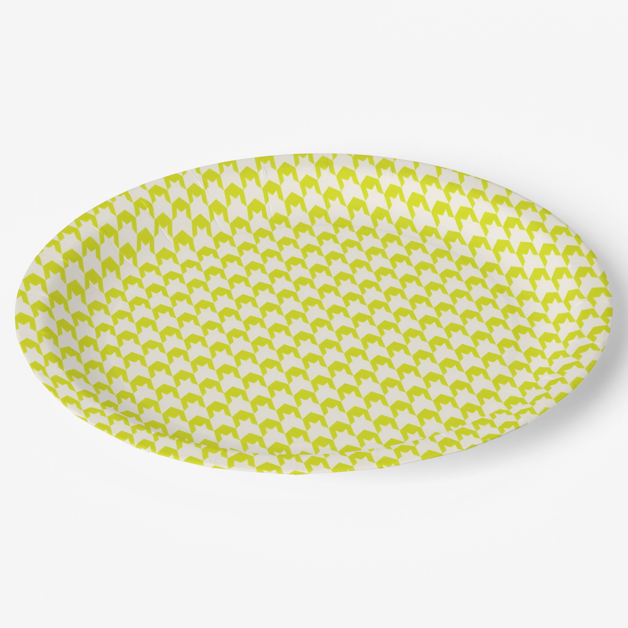 Vintage Voyagers France Acid Houndstooth Plate