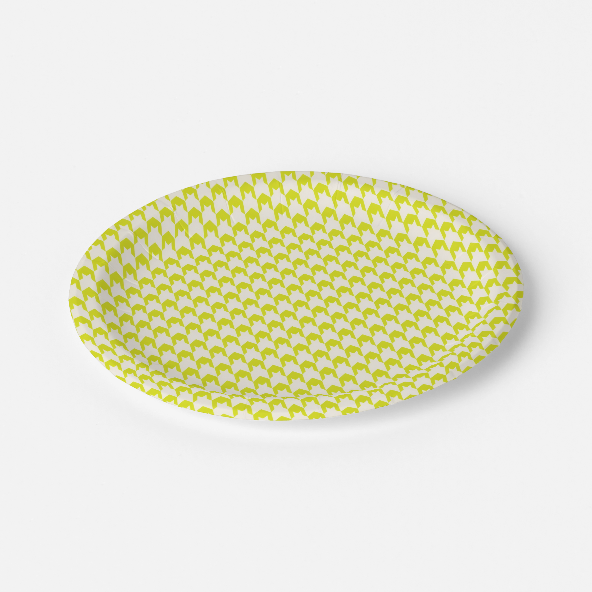 Vintage Voyagers France Acid Houndstooth Plate
