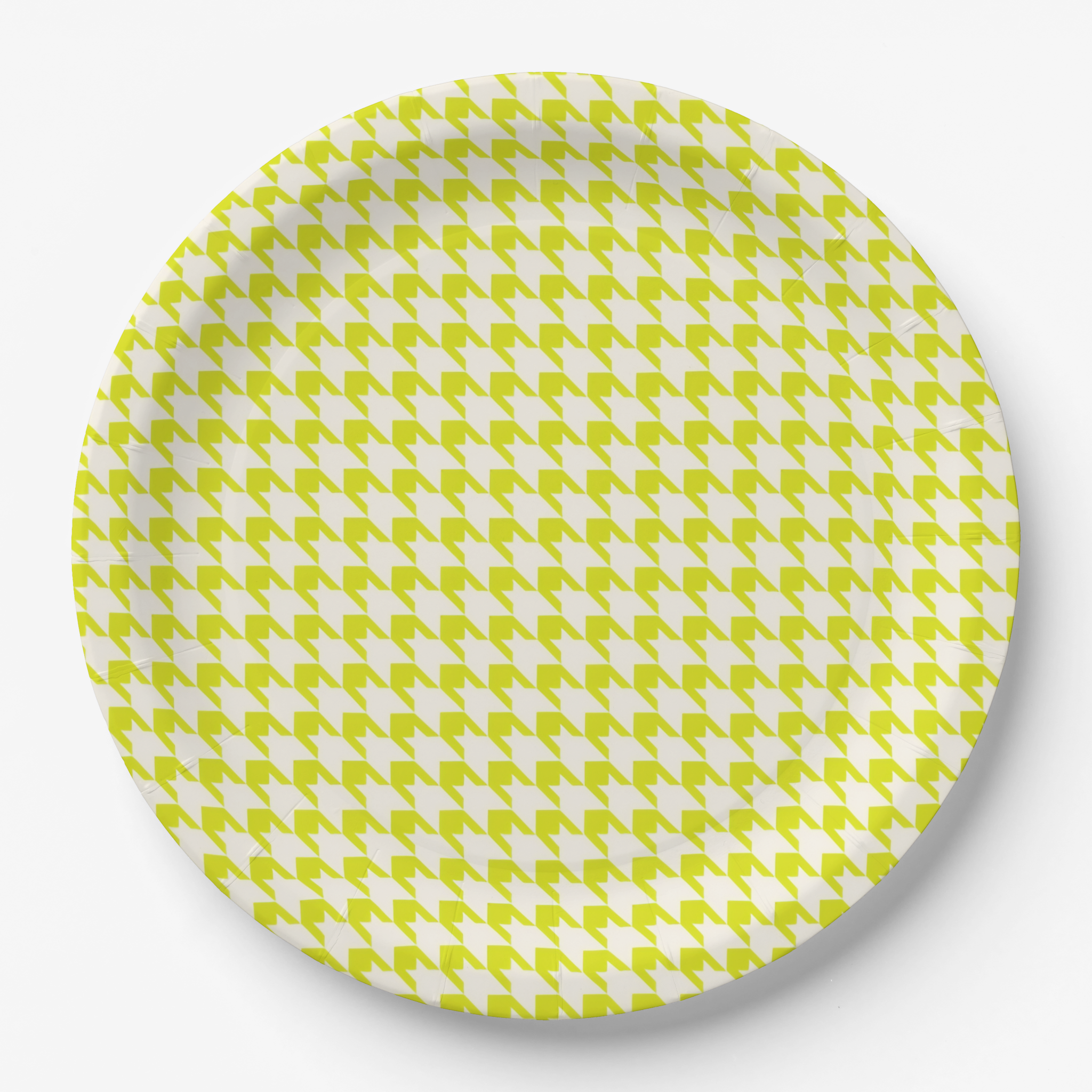 Vintage Voyagers France Acid Houndstooth Plate