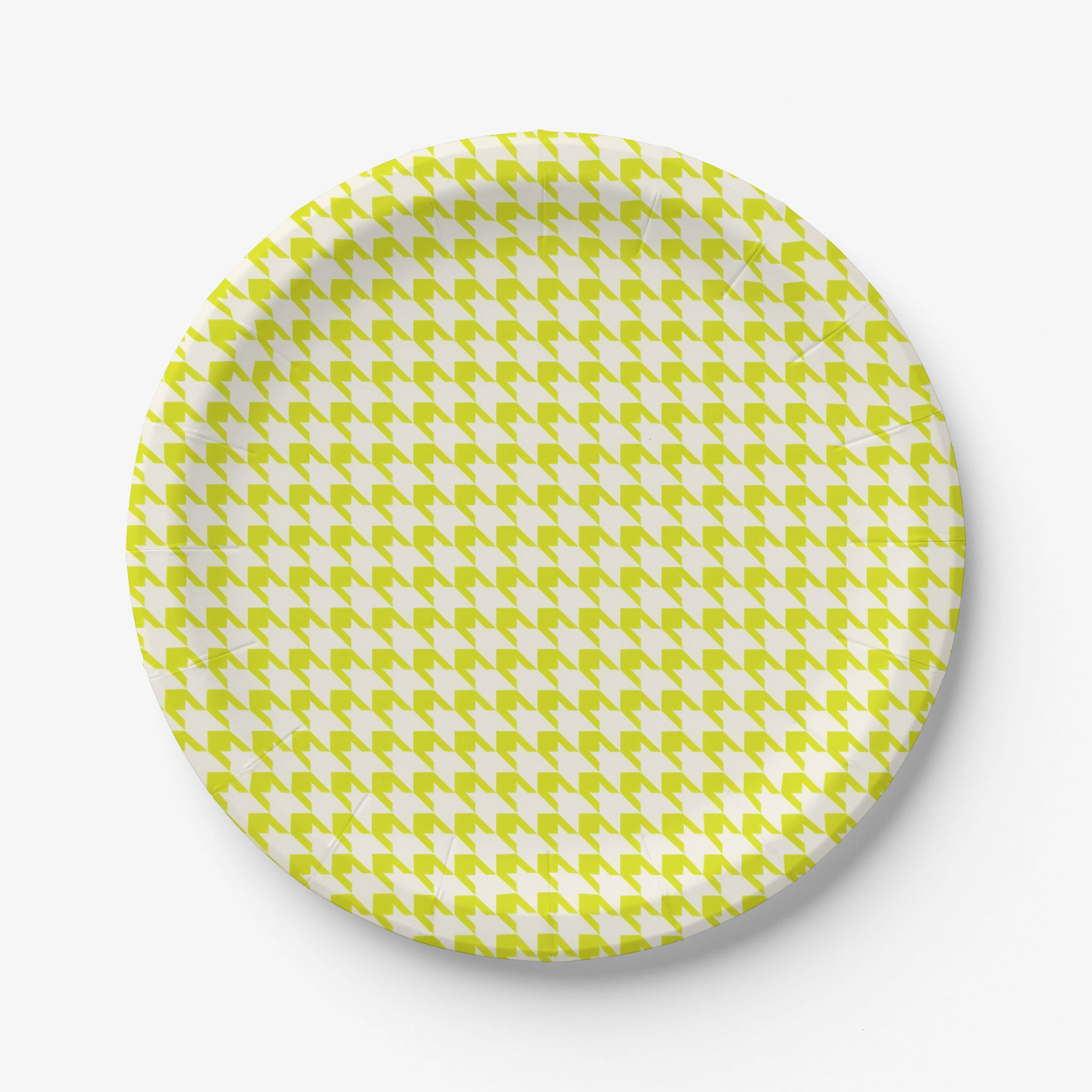 Vintage Voyagers France Acid Houndstooth Plate