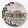 Vintage Voyagers France Water Chateau Paper Party Plate