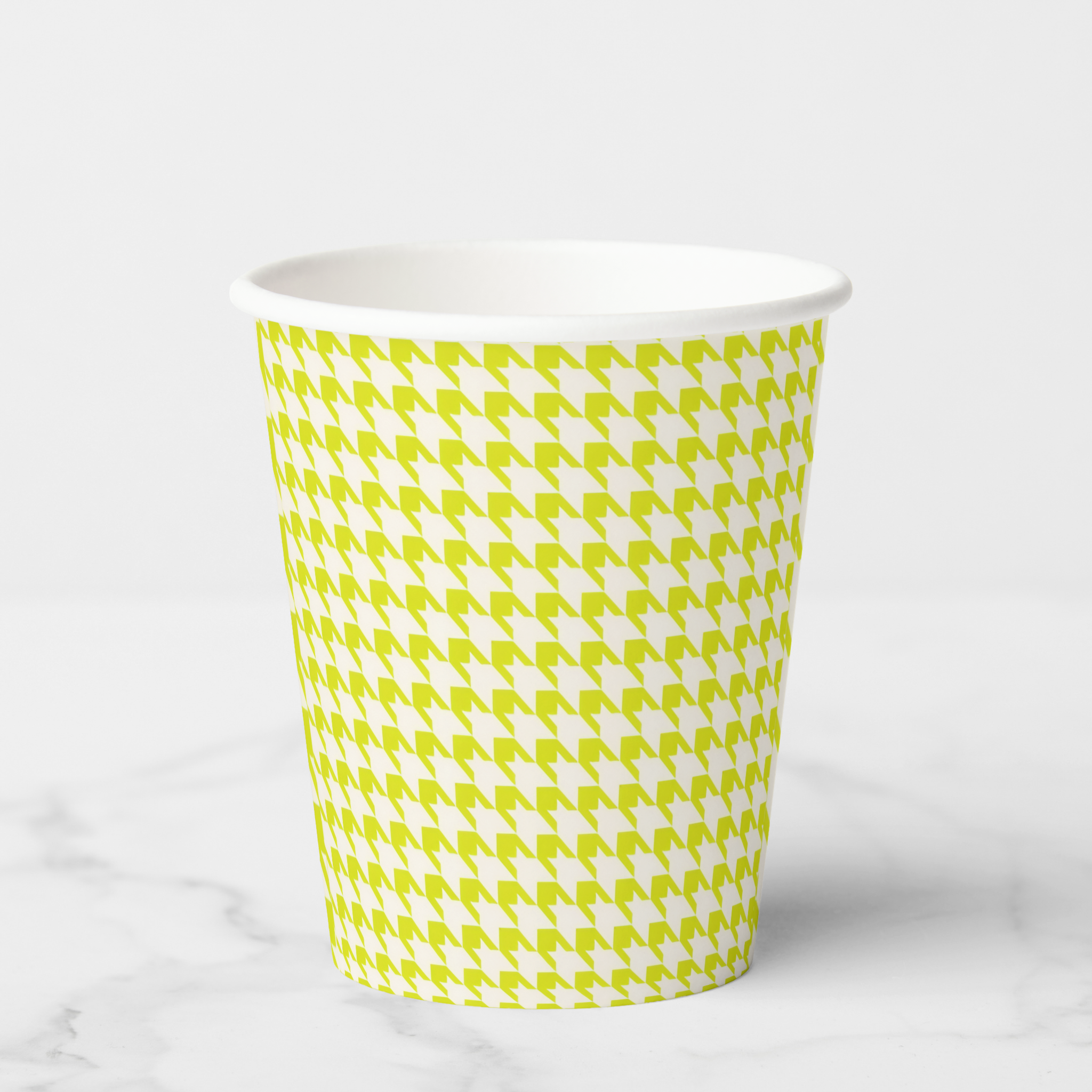 Vintage Voyagers France Acid Houndstooth Paper Party Cup