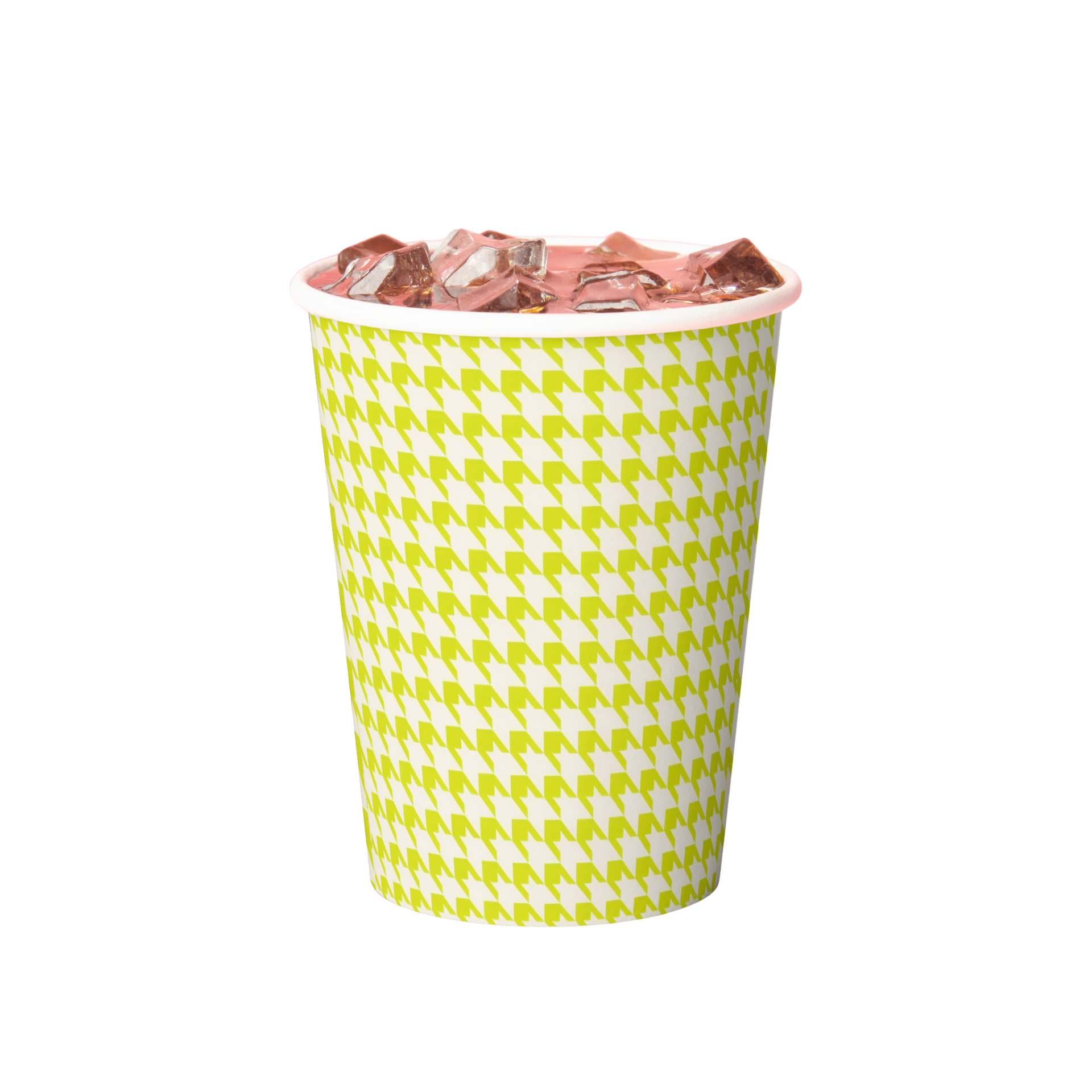 Vintage Voyagers France Acid Houndstooth Paper Party Cup