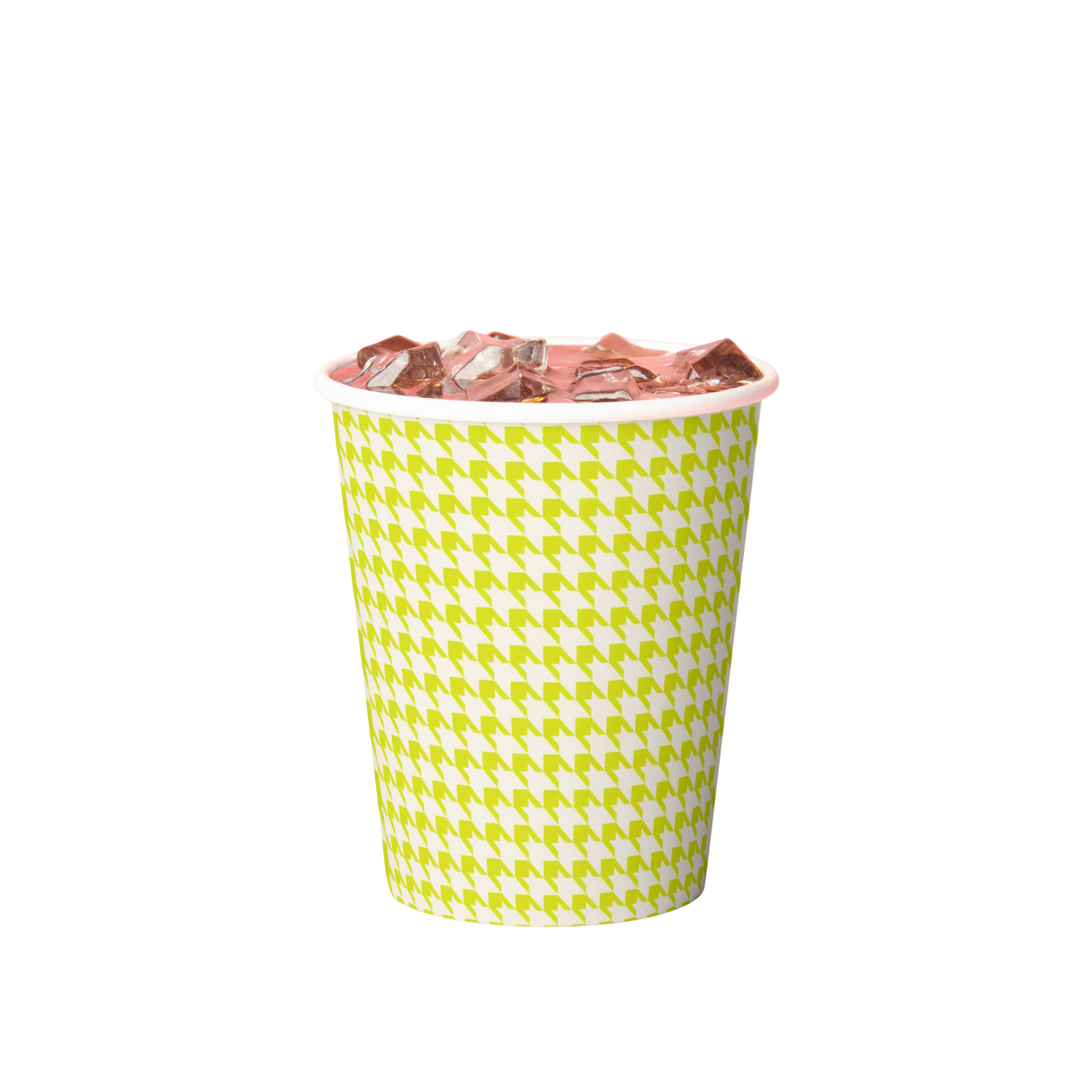 Vintage Voyagers France Acid Houndstooth Paper Party Cup