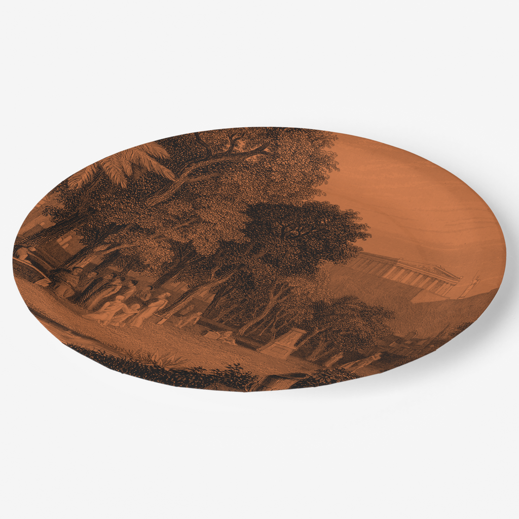 Acropolis paper party plate and bowl, front