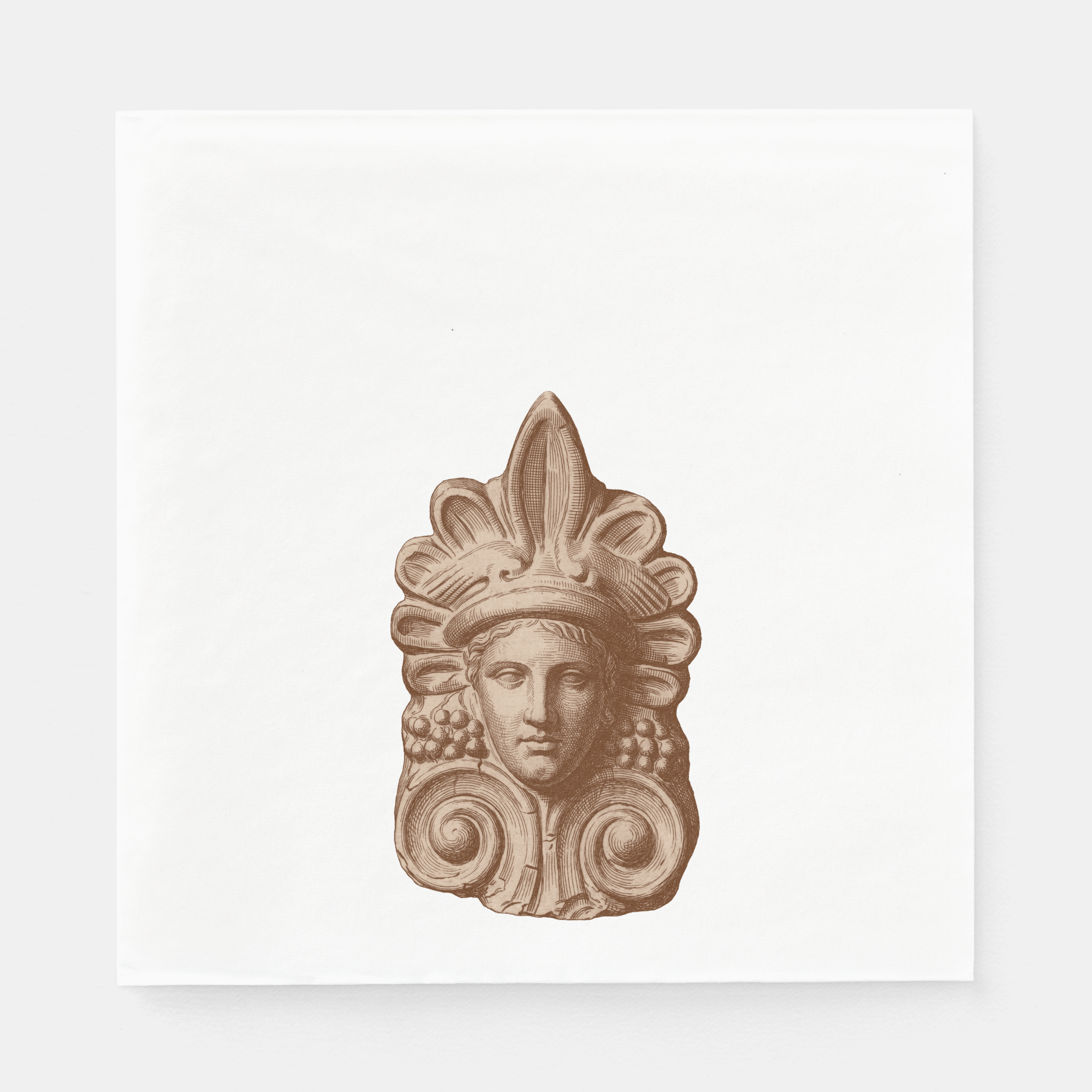 Antefix luncheon napkin