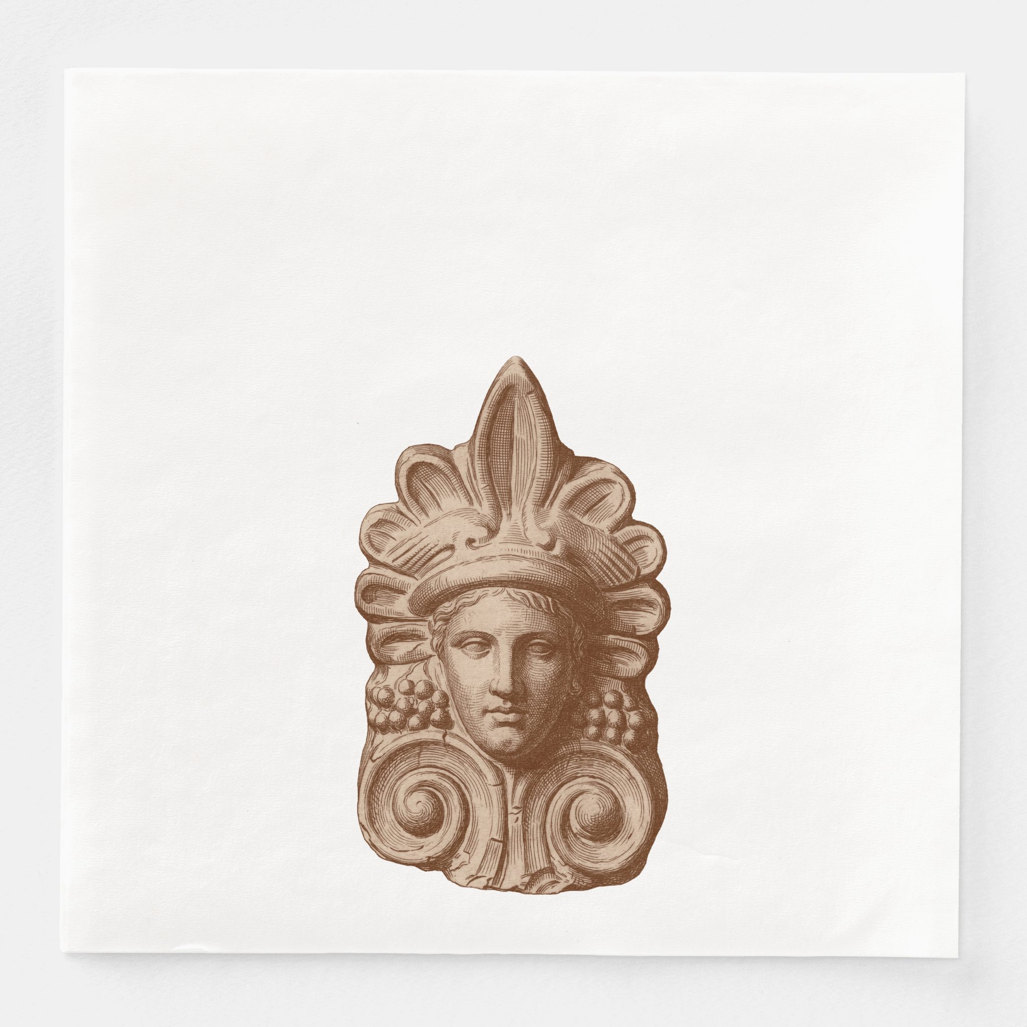 Antefix cocktail napkin