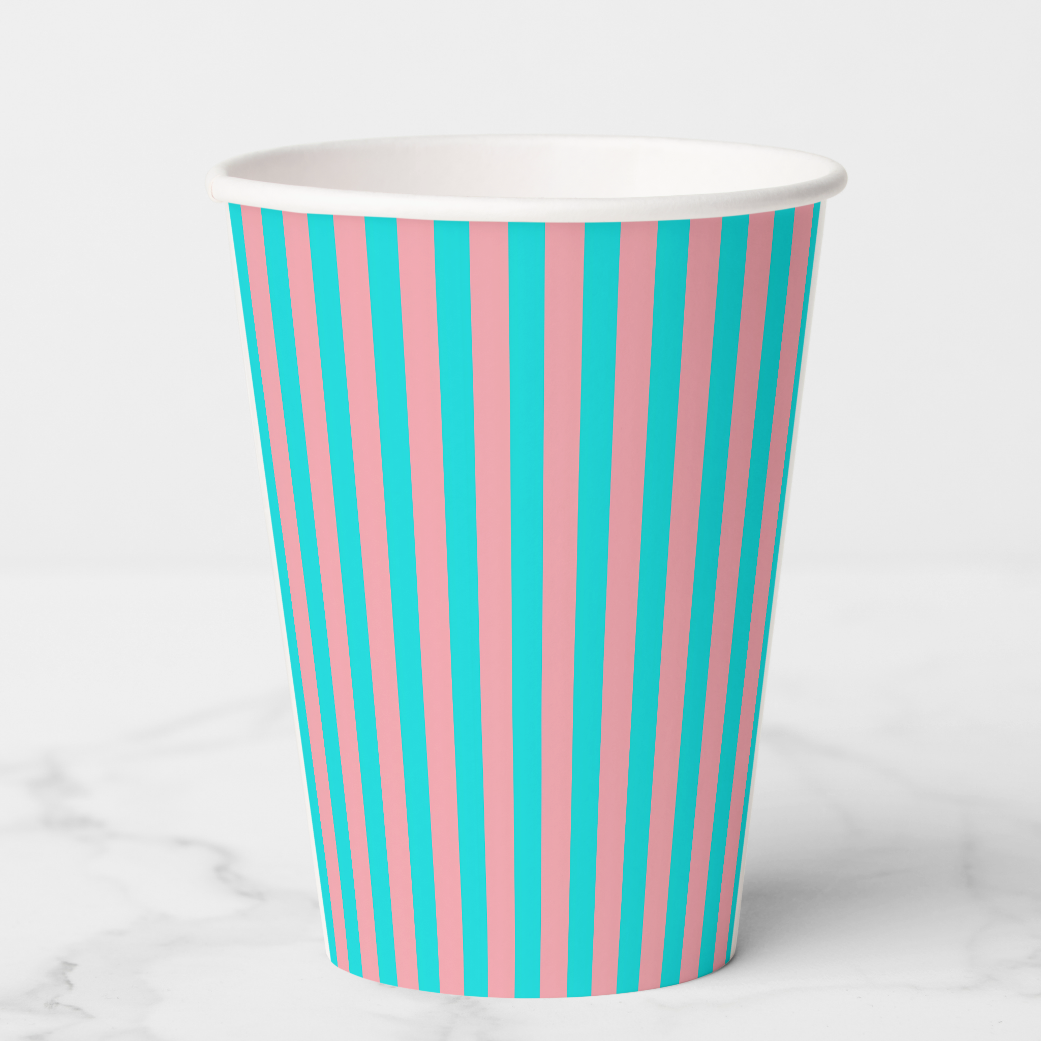 Vintage Voyagers France Aqua Paper Party Cups