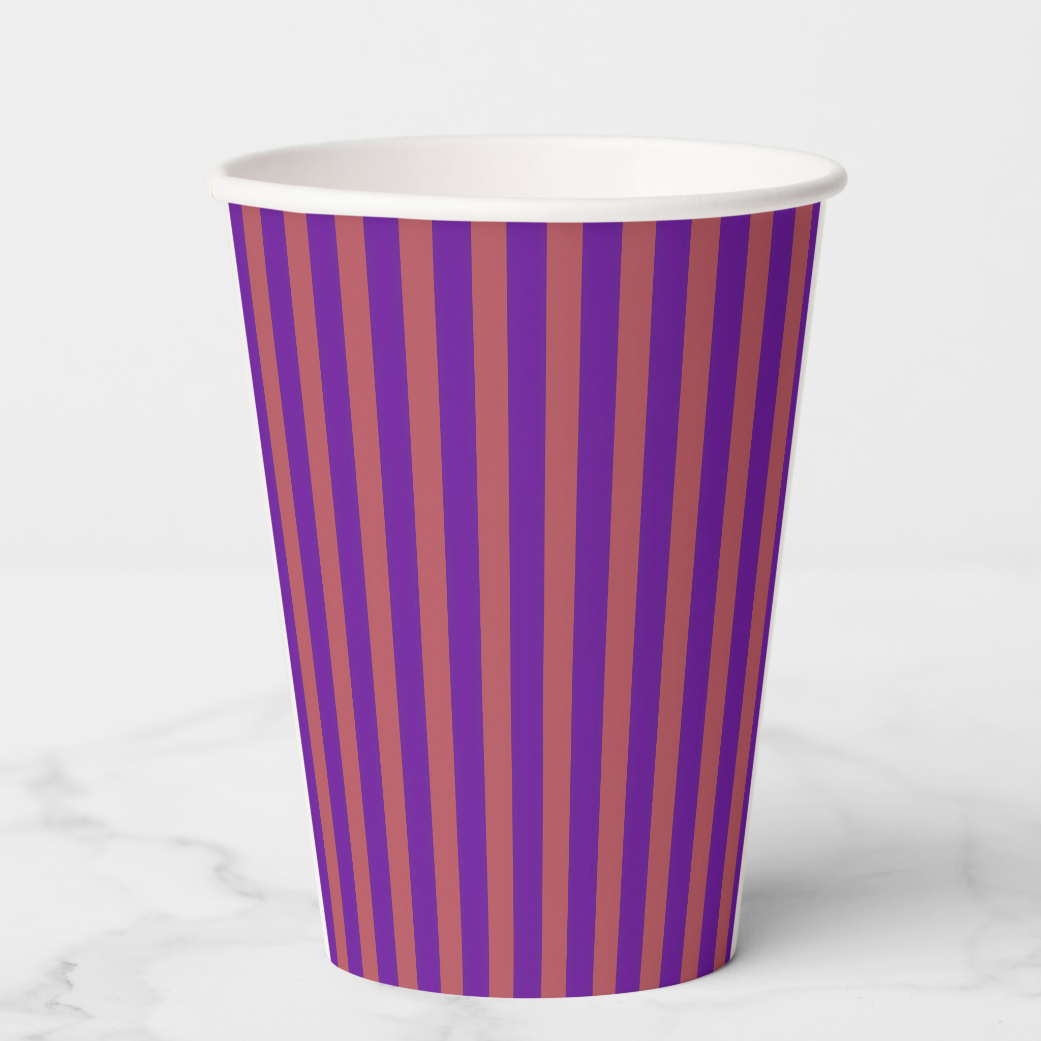 Vintage Voyagers France Aubergine Paper Party Cups 