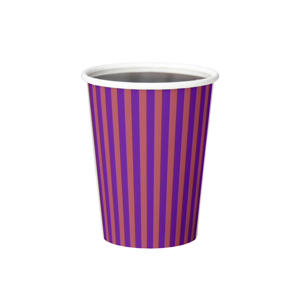 Vintage Voyagers France Aubergine Paper Party Cups 