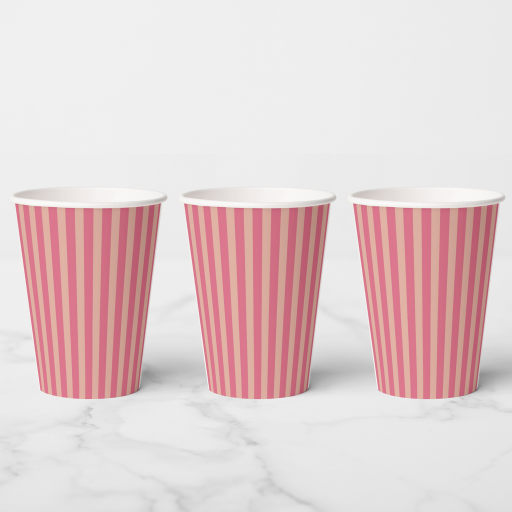 Vintage Voyagers France Azalea Paper party Cups