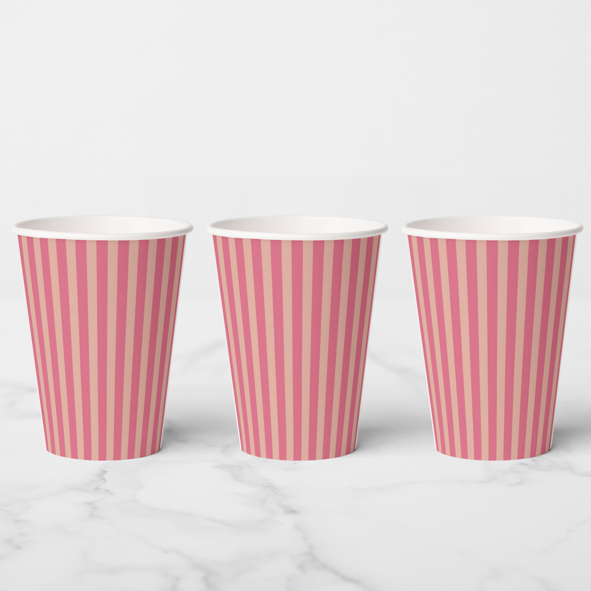 Vintage Voyagers France Azalea Paper party Cups