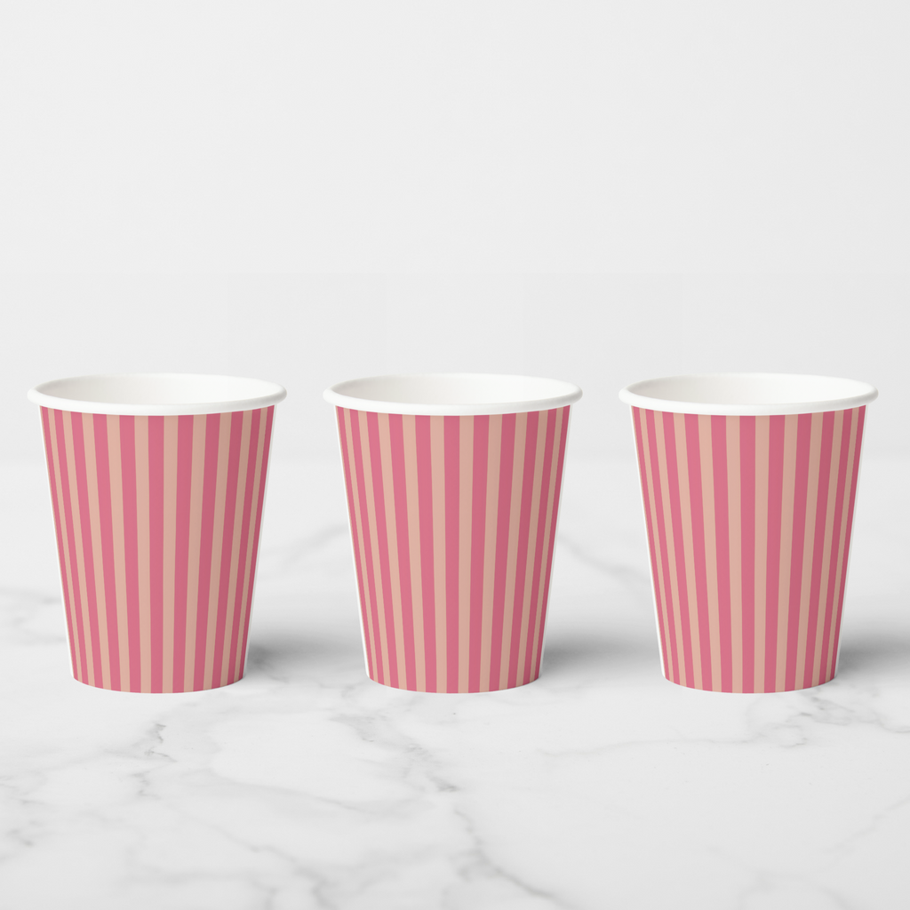 Vintage Voyagers France Azalea Paper party Cups