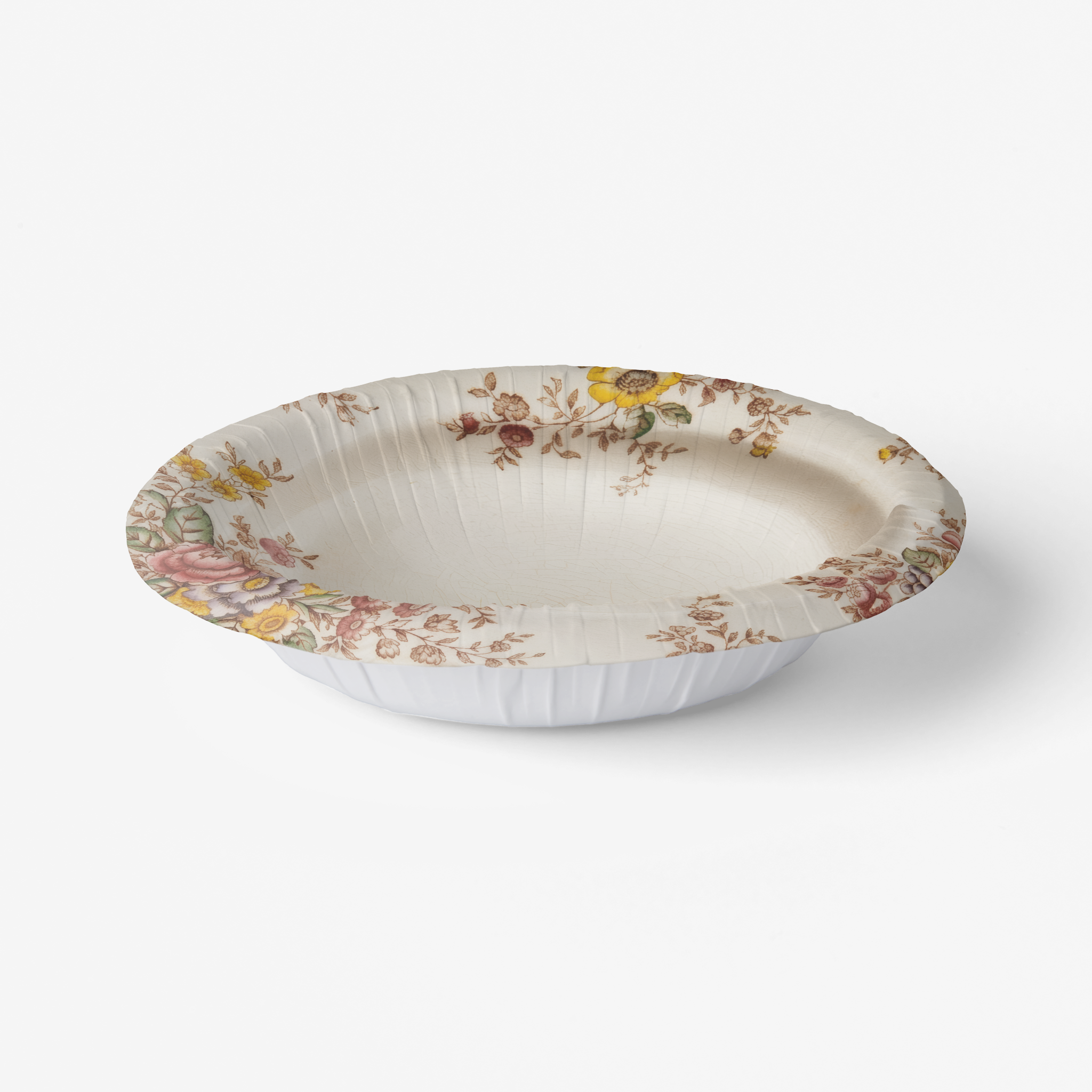 Vintage Voyagers France Bee Floral Paper Plates